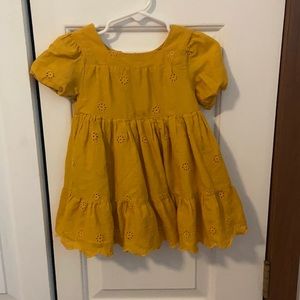 ADORABLE Cat & Jack Mustard Yellow Dress 18 mos